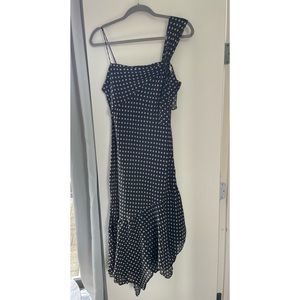 Vintage Y2K Asymmetrical Polka Dot Dress